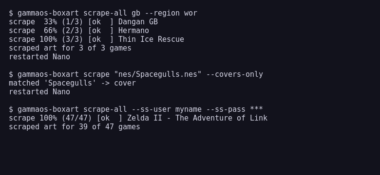 Scraping from the command line