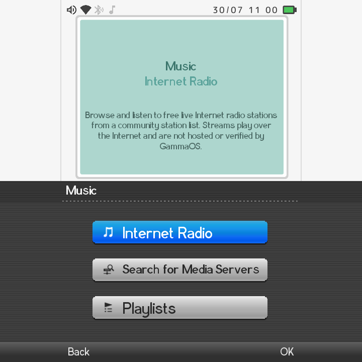 DSi Music view