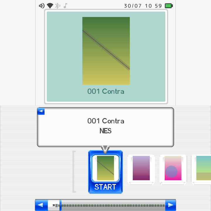 DSi game list with boxart
