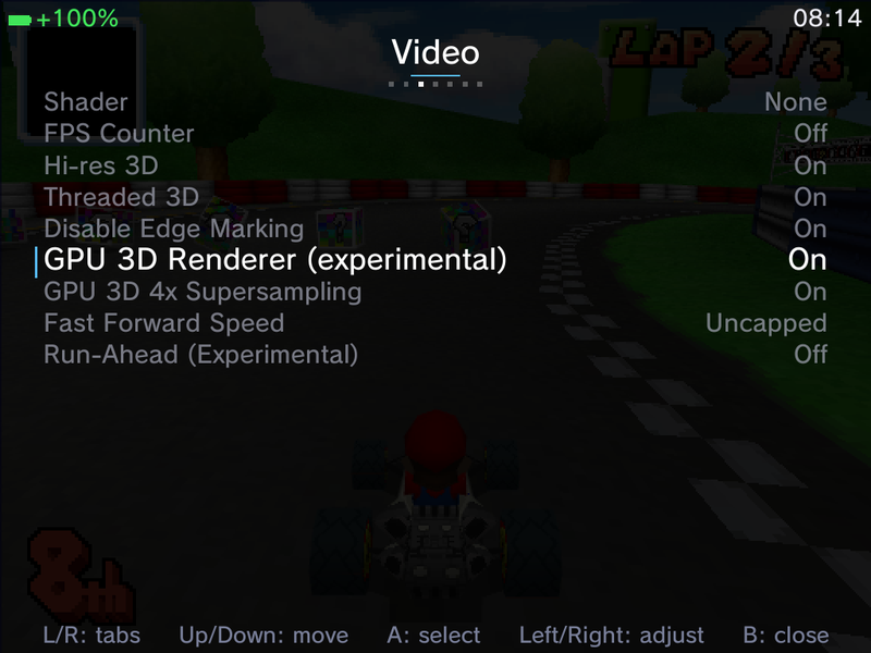 Video page with GPU 3D Renderer
