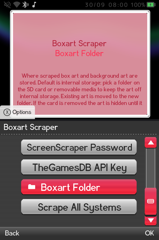 Boxart Folder row