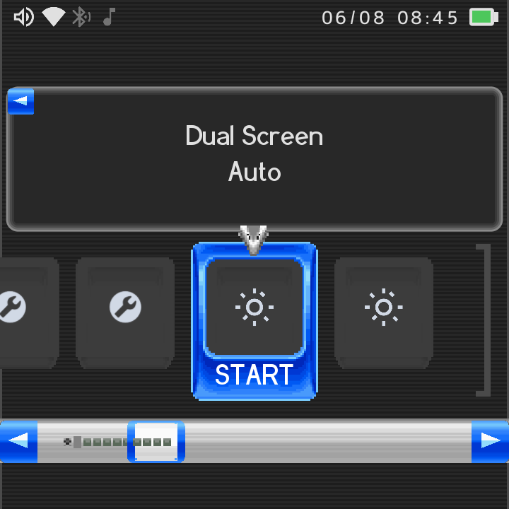 DSi dual-screen settings