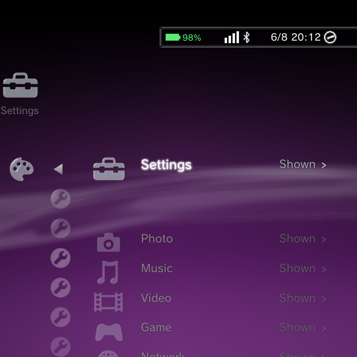 Home Categories editor