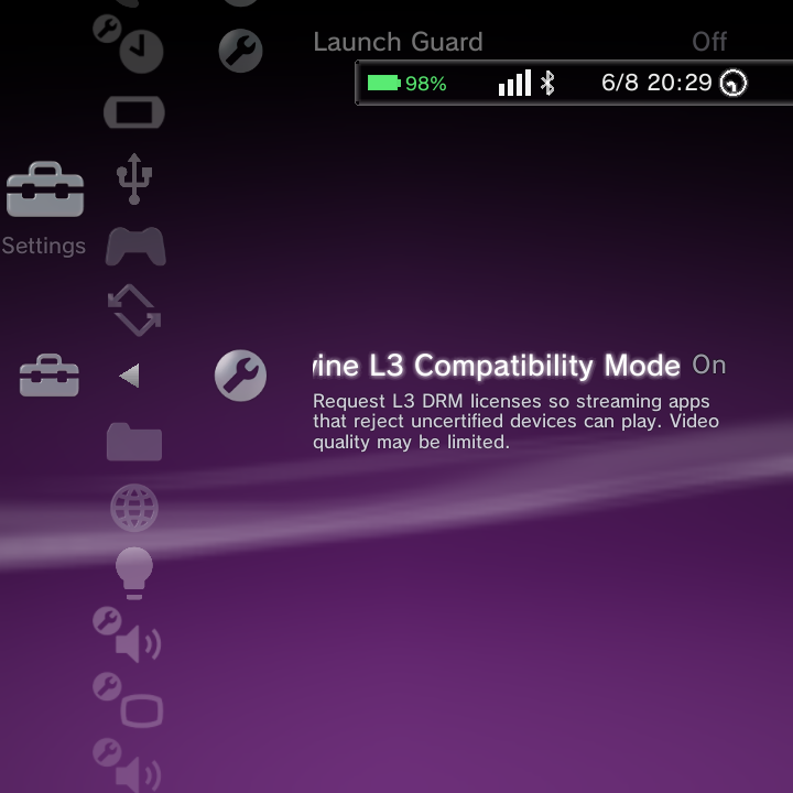 Widevine L3 compatibility