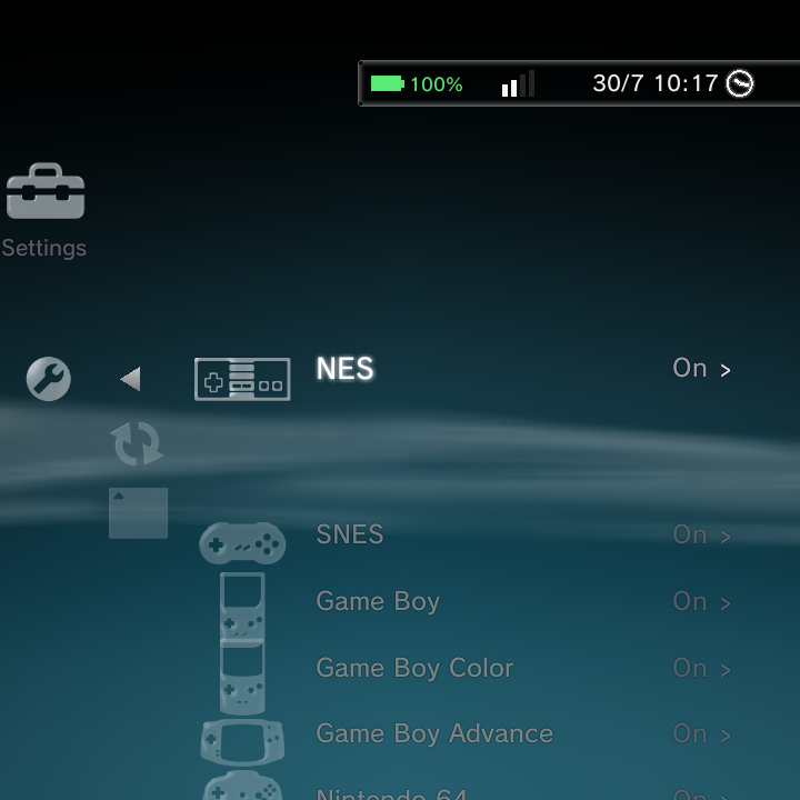 Game Systems list